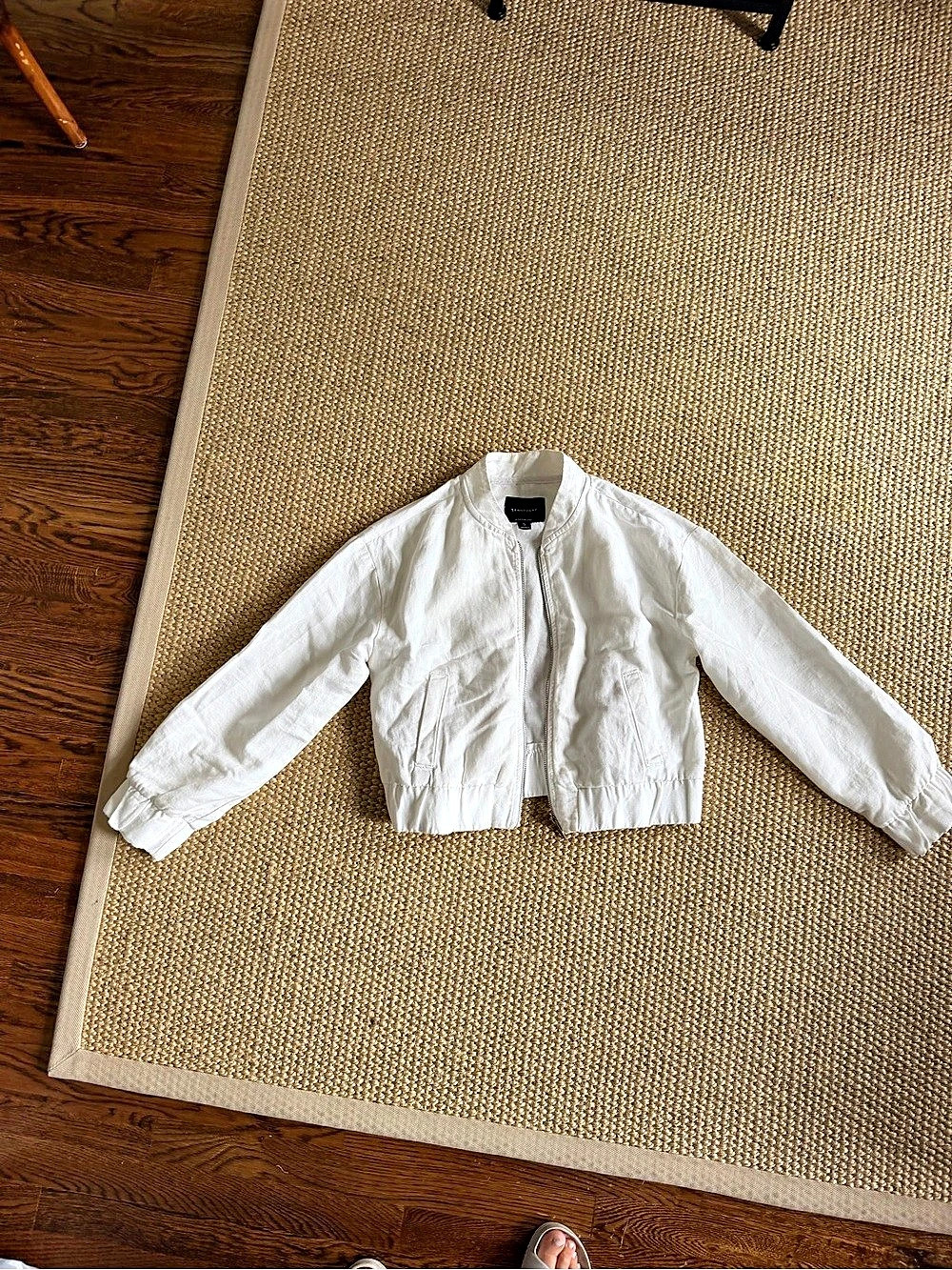 Sanctuary Women'Small White Bomber Jacket Size Small Like New